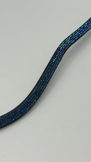 Botón Frontal Kavalkade azul marino strass liquidación