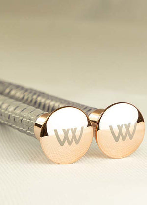 Woof Wear – Cravache de dressage Reptile Woof Wear Grey / Rose Gold 3 | Sellerie Bucéphale