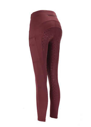 Woof Wear – Legging d'équitation Original Lite Woof Wear Plum | Sellerie Bucéphale