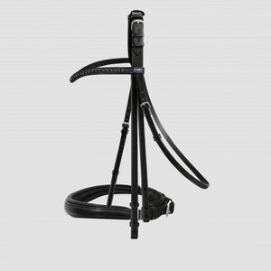 Passier – Bride Passier Hubertus Schmidt Noir Poney Muserolle cuir mat doublée blanc | Sellerie Bucéphale