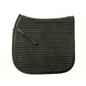 Tapis de selle Cozy in Corduroy Kavalkade vert, coupe dressage