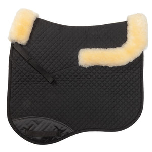 Tapis de selle mouton Kavalkade — Noir/naturel