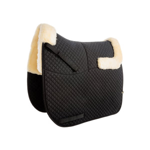 Tapis de selle mouton à poches Kavalkade — Noir/naturel
