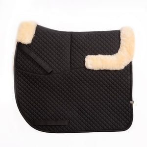 Tapis de selle mouton à poches Kavalkade — Noir/naturel — vue 2