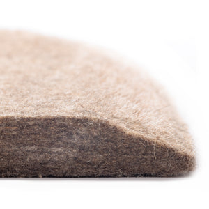 Inserts feutre 9 mm arrière pour tapis mouton Kavalkade — Beige/gris — vue 4