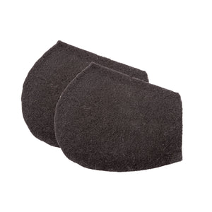 Inserts polyester 12 mm avant pour tapis mouton Kavalkade — Noir — vue 2