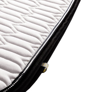 Tapis de selle Exclusive verni Kavalkade — Blanc/noir — vue 2