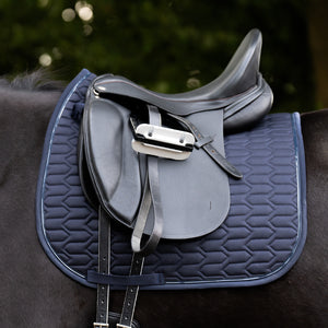 Tapis de selle Exclusive verni Kavalkade — Bleu marine — vue 5