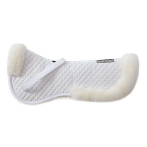 Amortisseur en mouton médical, bordure mouton, blanc/naturel