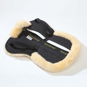 Amortisseur correcteur en mouton, poches et cales incluses, noir/naturel