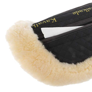 Amortisseur correcteur en mouton, poches et cales incluses, noir/naturel