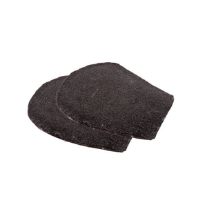 Cales polyester 12 mm, avant, pour amortisseur correcteur en mouton, noir
