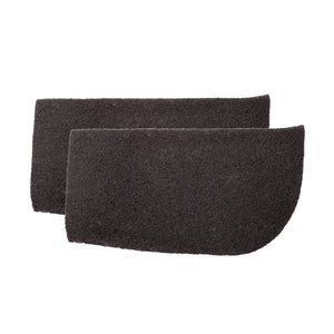 Cales polyester 12 mm, arrière, pour amortisseur correcteur en mouton, noir