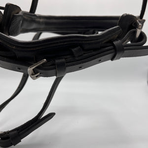 Protanner – Muserolle Pull-Back combinée Havane Cheval  | Sellerie Bucéphale