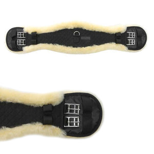 Sangle courte peau lainée Comfort Kavalkade — Noir/naturel — vue 2