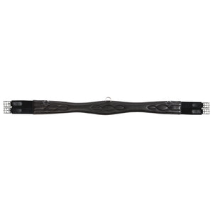 Sangle longue cuir souple Classic Kavalkade — Noir/noir