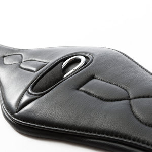 Sangle longue cuir souple Comfort Kavalkade à élastiques — Noir/noir — vue 2