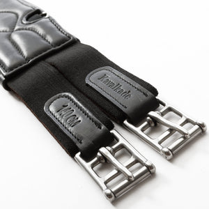 Sangle longue cuir souple Comfort Kavalkade à élastiques — Noir/noir — vue 4