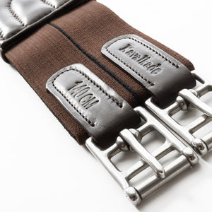 Sangle longue cuir souple Comfort Kavalkade à élastiques — Marron/marron — vue 5