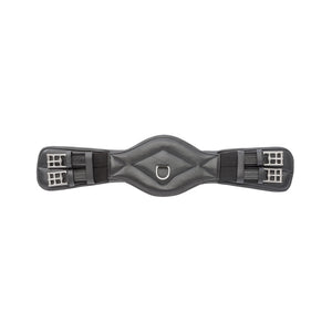 Sangle courte cuir souple Comfort Kavalkade à élastiques — Noir/noir
