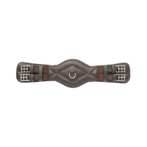 Sangle courte cuir souple Comfort Kavalkade à élastiques — Marron/marron