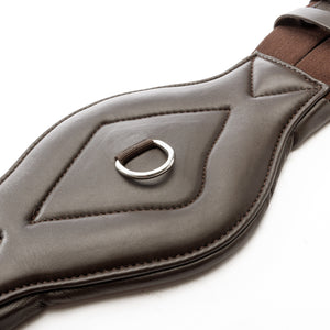 Sangle courte cuir souple Comfort Kavalkade à élastiques — Marron/marron — vue 2