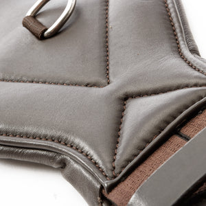 Sangle courte cuir souple Comfort Kavalkade à élastiques — Marron/marron — vue 3