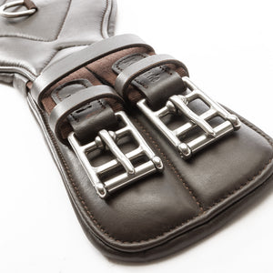 Sangle courte cuir souple Comfort Kavalkade à élastiques — Marron/marron — vue 4