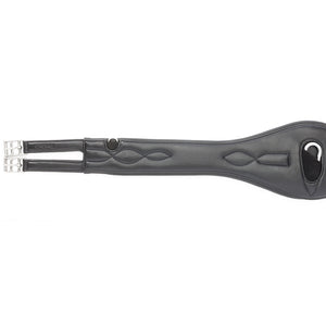 Sangle longue cuir souple Comfort Kavalkade sans élastique — Noir/noir — vue 2