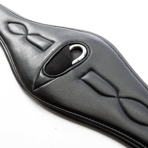 Sangle longue cuir souple Comfort Kavalkade sans élastique — Noir/noir — vue 4