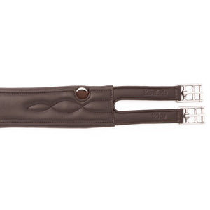 Sangle longue cuir souple Comfort Kavalkade sans élastique — Marron/marron — vue 2