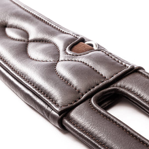 Sangle longue cuir souple Comfort Kavalkade sans élastique — Marron/marron — vue 5