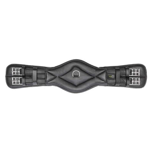 Sangle courte cuir souple Comfort Kavalkade sans élastique — Noir/noir