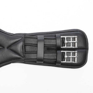 Sangle courte cuir souple Comfort Kavalkade sans élastique — Noir/noir — vue 2