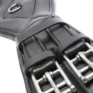 Sangle courte cuir souple Comfort Kavalkade sans élastique — Noir/noir — vue 5
