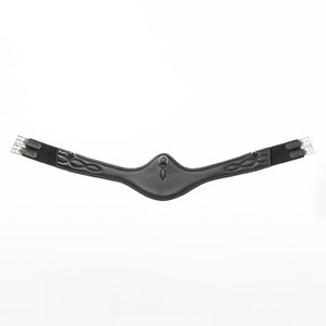 Sangle longue cuir souple Casper Kavalkade — Noir/noir