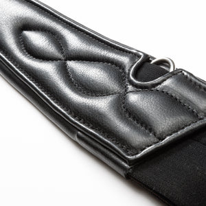 Sangle longue cuir souple Casper Kavalkade — Noir/noir — vue 3