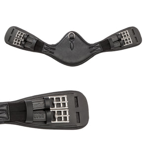 Sangle courte cuir souple Casper Kavalkade — Noir/noir