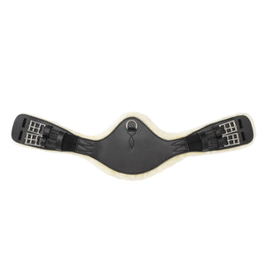 Sangle courte cuir huilé Casper Kavalkade mouton synthétique — Noir/beige