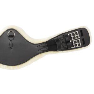 Sangle courte cuir huilé Casper Kavalkade mouton synthétique — Noir/beige — vue 2