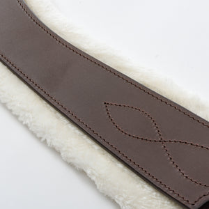 Sangle longue cuir huilé Casper Kavalkade mouton synthétique — Marron/beige — vue 4