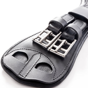 Sangle courte cuir huilé Julius Kavalkade — Noir/noir — vue 3
