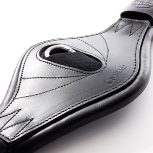 Sangle courte cuir huilé Julius Kavalkade — Noir/noir — vue 4