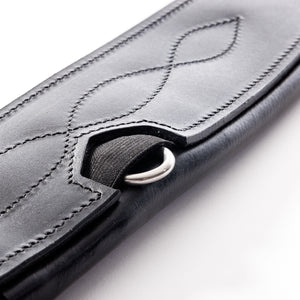 Sangle longue cuir huilé Atlas Kavalkade — Noir/noir — vue 3