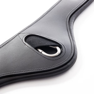 Sangle longue cuir huilé Atlas Kavalkade — Noir/noir — vue 2