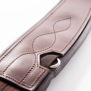 Sangle longue cuir huilé Atlas Kavalkade — Marron/marron — vue 5