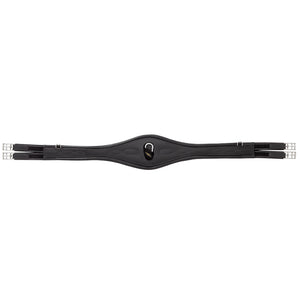 Sangle longue cuir huilé Comfort Kavalkade — Noir/noir