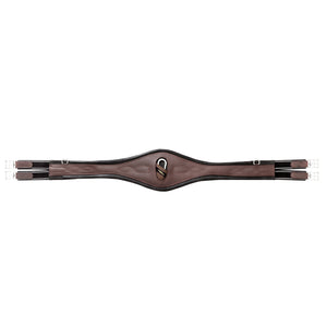 Sangle longue cuir huilé Comfort Kavalkade — Marron/noir