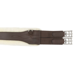 Sangle longue cuir huilé Comfort Kavalkade mouton synthétique — Marron/beige — vue 4