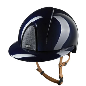 Kask jeździecki KEP Smart Nova Metal Polish – Star – pasek pod brodę beżowy – daszek Polo